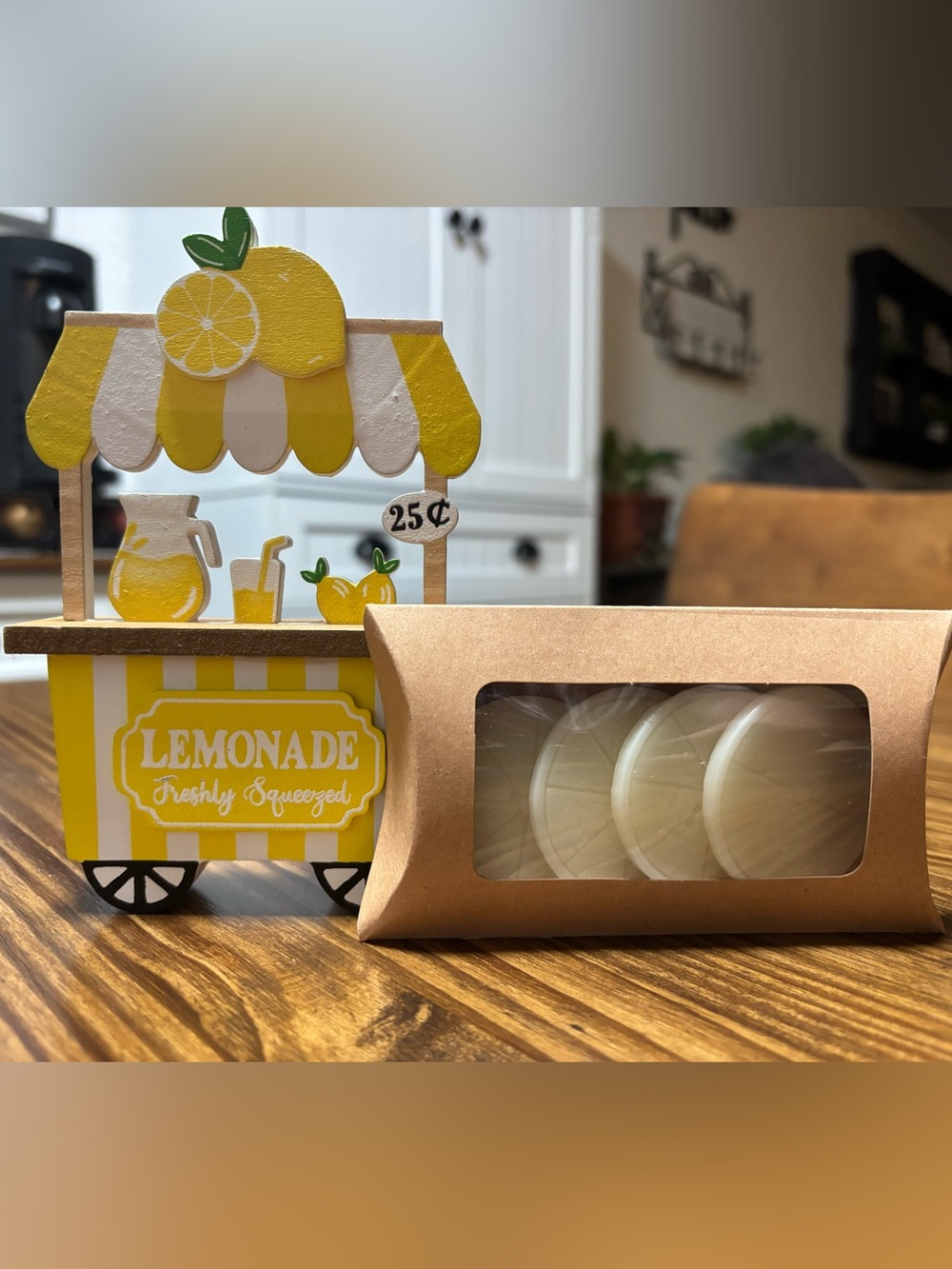 Handcrafted Trial Size Lemon Slice Wax Melts (4 slices) - Sweet Lemonade Scented